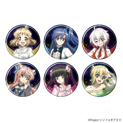 『戦姫絶唱シンフォギアXV』缶バッジ 14/星空ドレスVer. BOX(全6種)(描き下ろしイラスト)