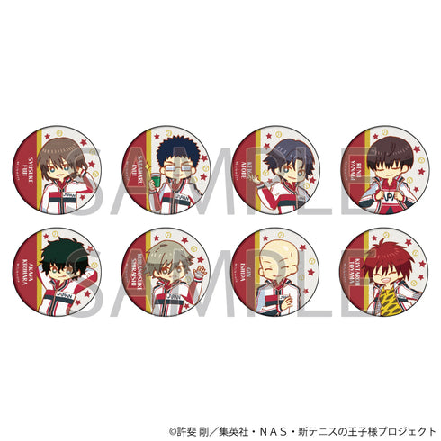 『新テニスの王子様』缶バッジ 16/U-17日本代表C (全8種)(レトロアートイラスト) BOX