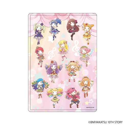 『アイカツ!』キャラクリアケース 04/ドレスver. 集合デザイン(グラフアートイラスト)