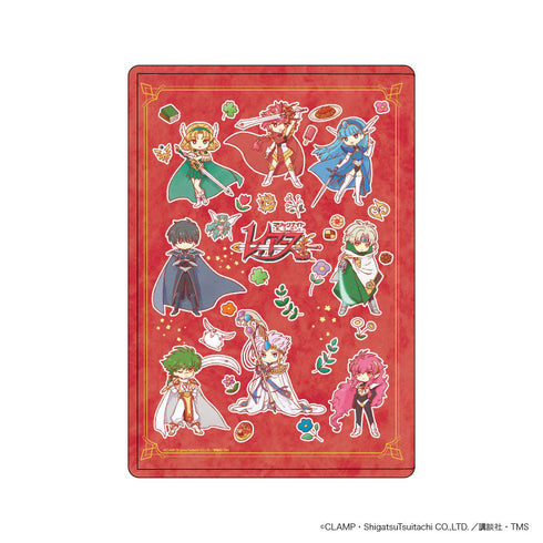『魔法騎士レイアース』キャラクリアケース02/集合デザイン(レトロアートイラスト)