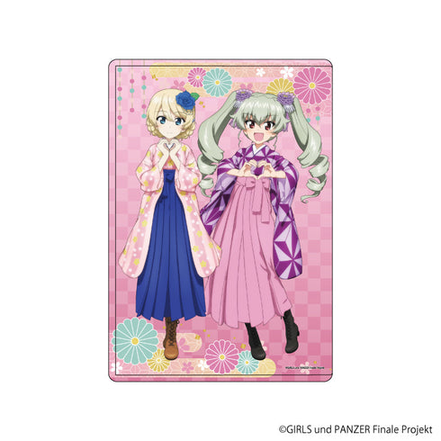 『ガールズ&パンツァー 最終章』キャラクリアケース10/袴ver. ダージリン&アンチョビ(描き下ろしイラスト)