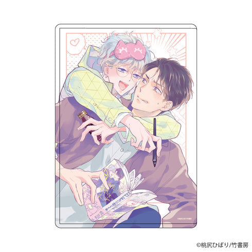 『桃尻ひばり先生』キャラクリアケース 01/BLみたいに抱いてくれ(公式イラスト)