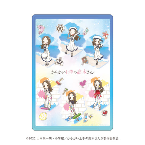 『からかい上手の高木さん』キャラクリアケース 01/散りばめデザイン マリンセーラー&ペンキ遊びver.(グラフアートイラスト)