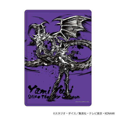 『遊☆戯☆王デュエルモンスターズ』キャラクリアケース 17/闇遊戯&オシリスの天空竜(墨絵イラスト)