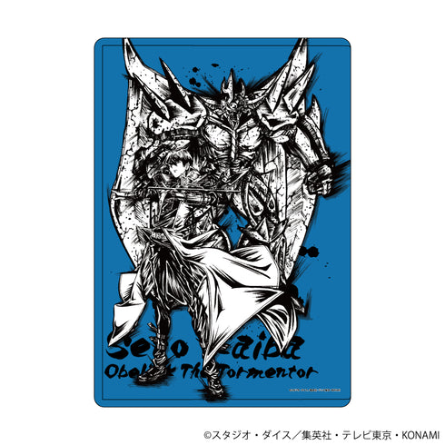 『遊☆戯☆王デュエルモンスターズ』キャラクリアケース 18/海馬瀬人&オベリスクの巨神兵(墨絵イラスト)
