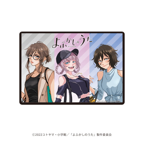 『よふかしのうた×kakimaku』キャラクリアケース 01/整列デザイン ショッピングver.(描き起こしイラスト)