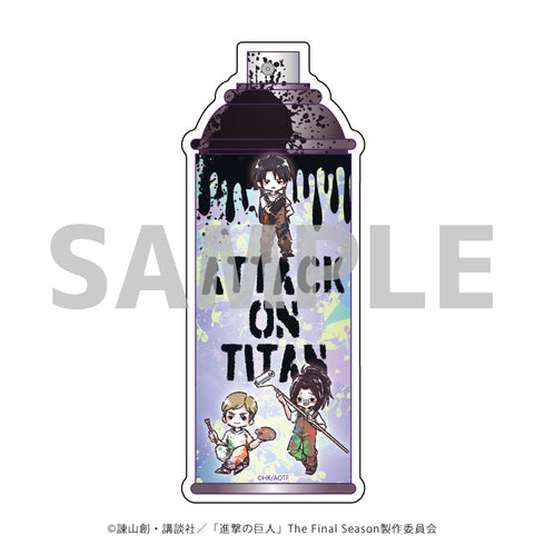 『進撃の巨人』コレクションボトル 08/ペイントver. リヴァイ&エルヴィン&ハンジ(グラフアートイラスト)