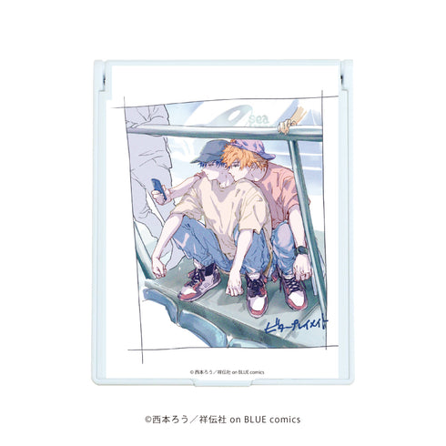 『ビタープレイメイト』デカキャラミラー 01/葛城宝&山崎楽(公式イラスト)