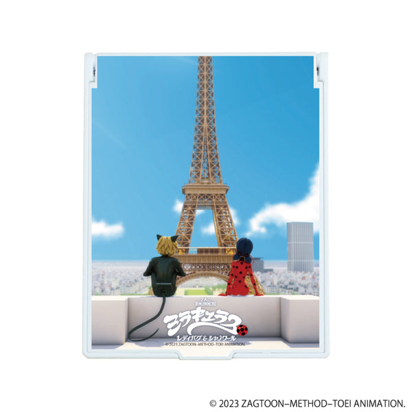 『ミラキュラス レディバグ&シャノワール』デカキャラミラー 02/レディバグ&シャノワール(場面写イラスト)