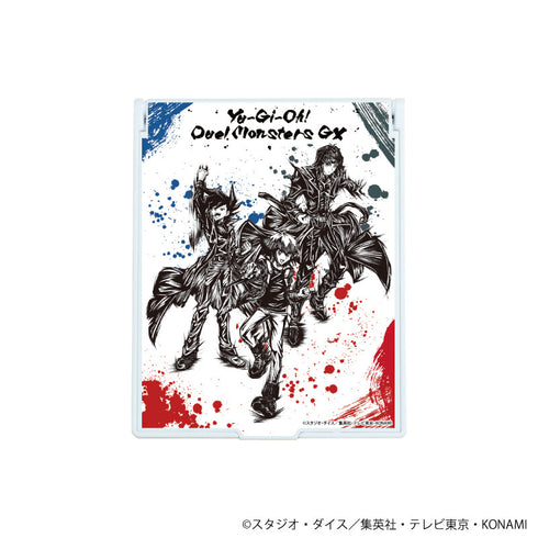 『遊☆戯☆王デュエルモンスターズGX』デカキャラミラー03/遊城十代&万丈目準&ヘルカイザー亮(墨絵イラスト)