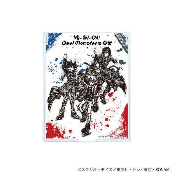 『遊☆戯☆王デュエルモンスターズGX』デカキャラミラー03/遊城十代&万丈目準&ヘルカイザー亮(墨絵イラスト)