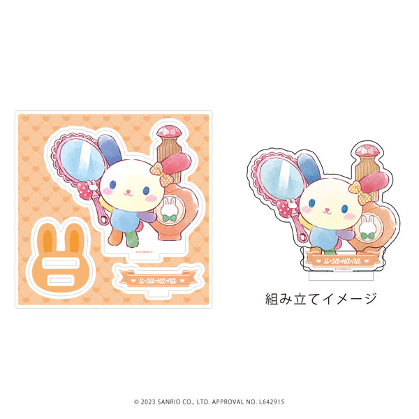 『サンリオキャラクターズ』アクリルフィギュアプレート 04/ウサハナ(グラフアートイラスト)