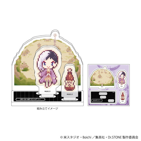 『Dr.STONE』アクリルスタンドプレート02/あさぎりゲン(ドット絵イラスト)