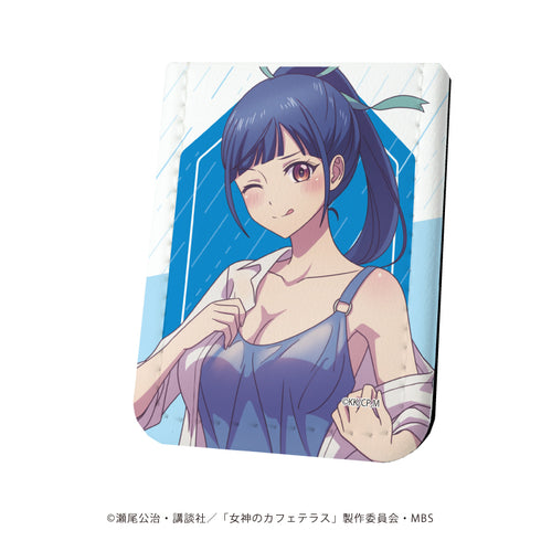 『女神のカフェテラス』レザーフセンブック 01/突然の雨ver. 鶴河秋水(描き下ろしイラスト)