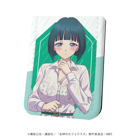 『女神のカフェテラス』レザーフセンブック 01/突然の雨ver. 小野白菊(描き下ろしイラスト)