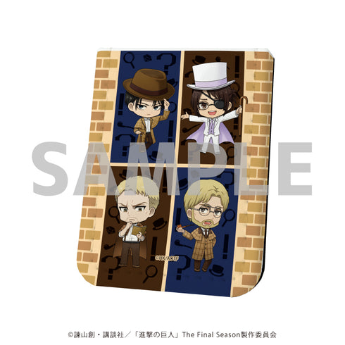 『進撃の巨人』レザーフセンブック 37/怪盗&探偵ver. デザインB(ミニキャライラスト)