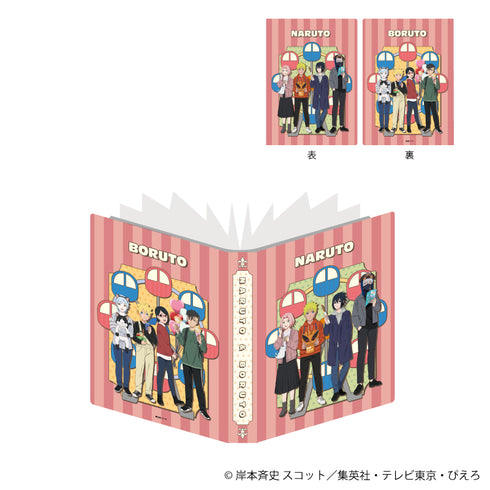 『NARUTO&BORUTO』プレミアムポストカードホルダー 02/整列デザイン テーマパークver.(描き下ろしイラスト)