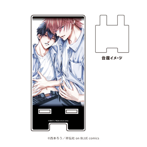 『ビタープレイメイト』スマキャラスタンド 01/葛城宝&山崎楽(公式イラスト)