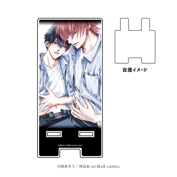 『ビタープレイメイト』スマキャラスタンド 01/葛城宝&山崎楽(公式イラスト)