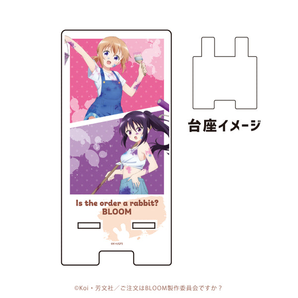 『ご注文はうさぎですか? BLOOM』スマキャラスタンド 01/ココア&リゼ ペインターver.(描き下ろしイラスト)