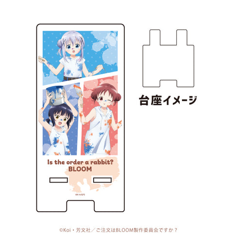 『ご注文はうさぎですか? BLOOM』スマキャラスタンド 03/チノ&マヤ&メグ ペインターver.(描き下ろしイラスト)
