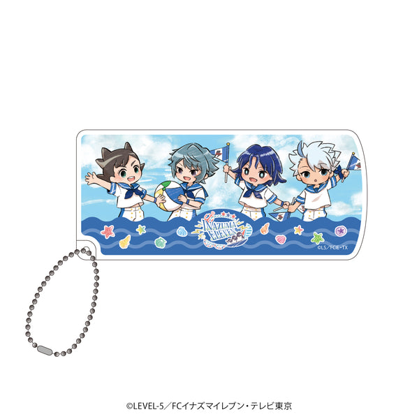 『イナズマイレブン オリオンの刻印』スライド式小物ケース 04/明日人&氷浦&一星&フロイ マリンver.(グラフアートイラスト)