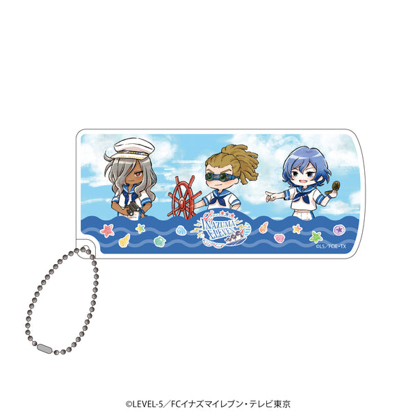 『イナズマイレブン オリオンの刻印』スライド式小物ケース 06/鬼道&灰崎&水神矢 マリンver.(グラフアートイラスト)