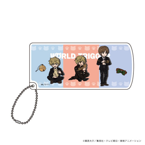 『ワールドトリガー』スライド式小物ケース04/出水公平&二宮匡貴&犬飼澄晴 猫ver.第3弾(グラフアートイラスト)