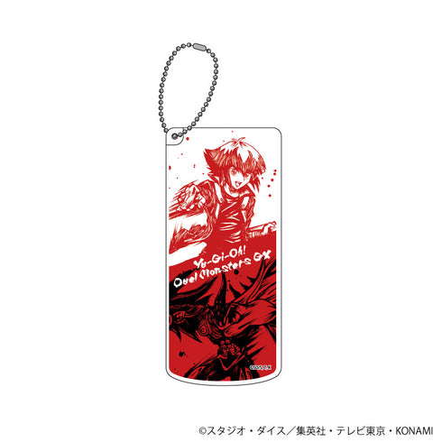 『遊☆戯☆王デュエルモンスターズGX』スライド式小物ケース08/遊城十代&E・HERO フレイム・ウィングマン(墨絵イラスト)