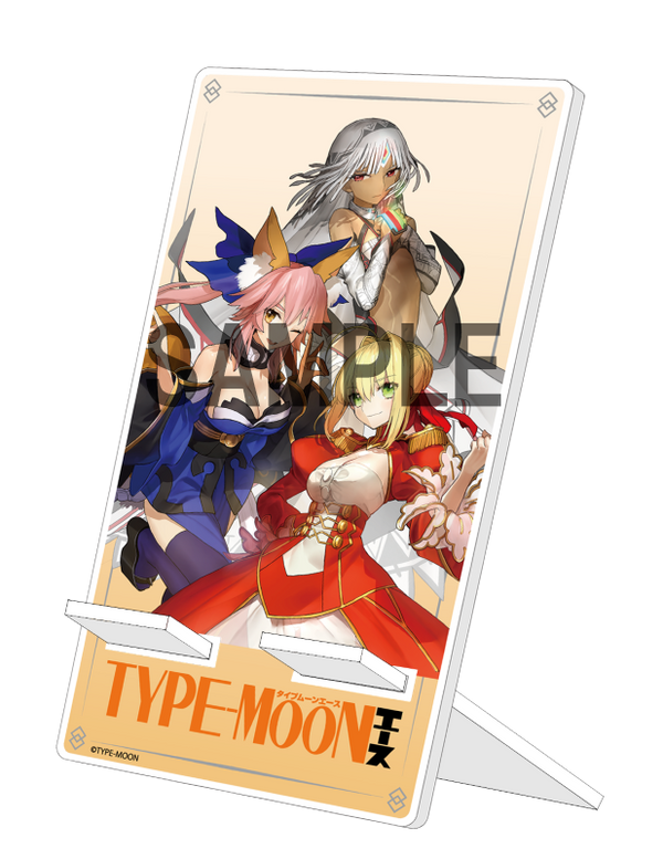 『TYPE-MOONエース』表紙イラスト アクリルスマホスタンド〈アルテラ&玉藻の前&ネロ〉