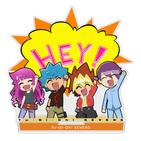 『遊☆戯☆王SEVENS』遊我&ルーク&ガクト&ロミンのHEY! アクリルスタンド