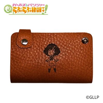 "Girls und Panzer: Love Love Operation!" Leather Slide Card Case - Yukari Akiyama