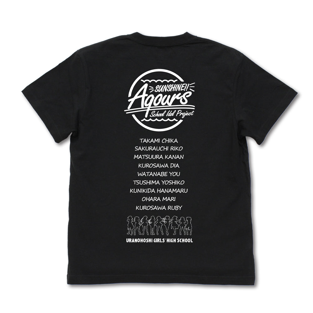 ラブライブ!サンシャイン!! 』Aqours Tシャツ/BLACK 【202405再販】 – Anime Store JP