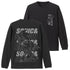 『ソニック・ザ・ヘッジホッグ』SONIC&SHADOW 袖ロングスリーブTシャツ BLACK