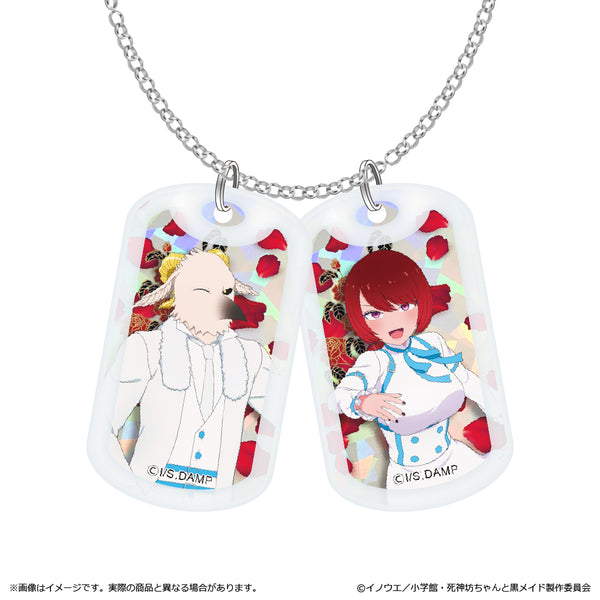 『死神坊ちゃんと黒メイド』アクリルドッグタグネックレス ザイン&カフ