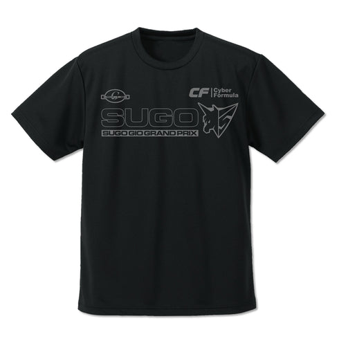 『新世紀GPXサイバーフォーミュラSIN』スゴウGIOグランプリ ドライTシャツ BLACK