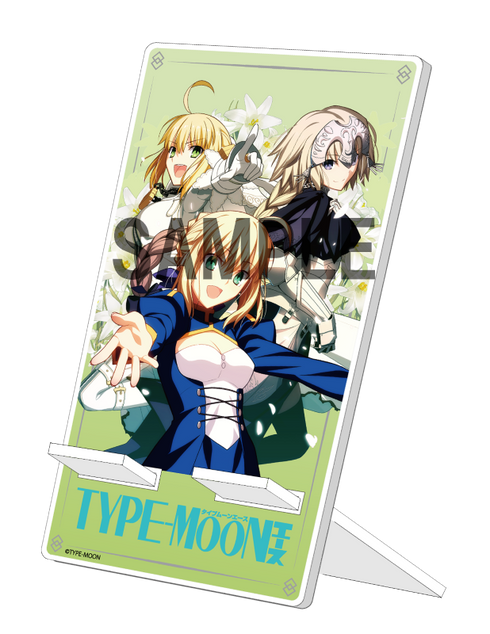 『TYPE-MOONエース』表紙イラスト アクリルスマホスタンド〈ネロ&ジャンヌ&アルトリア〉