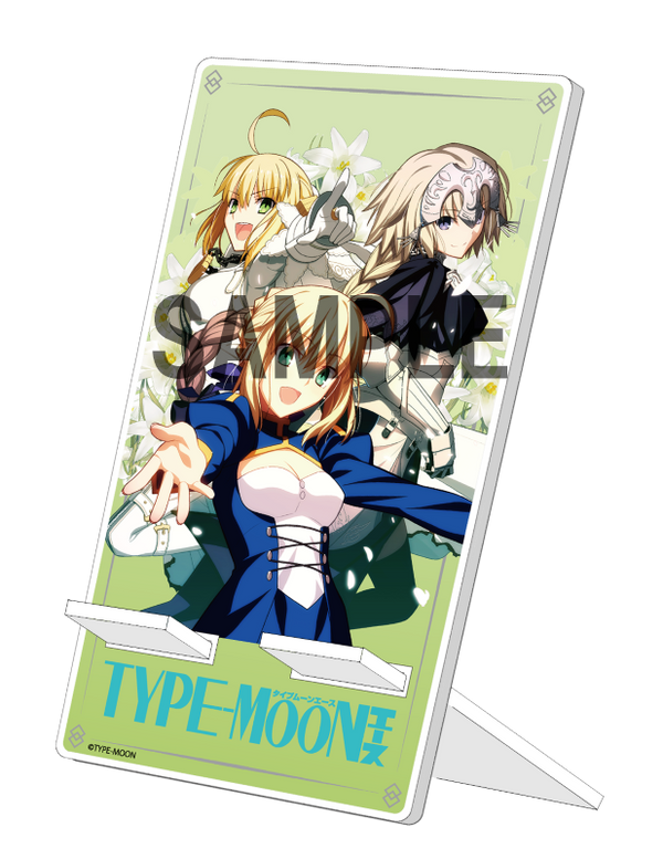 『TYPE-MOONエース』表紙イラスト アクリルスマホスタンド〈ネロ&ジャンヌ&アルトリア〉
