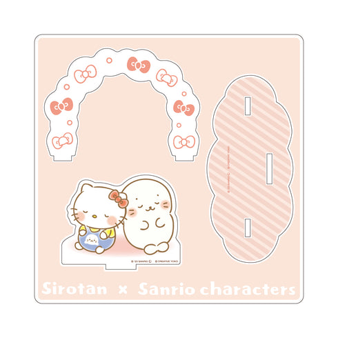 『しろたん × サンリオキャラクターズ』アクリルジオラマ / しろたん×ハローキティ