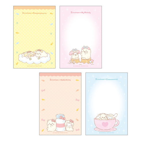 『しろたん × サンリオキャラクターズ』パタパタメモ