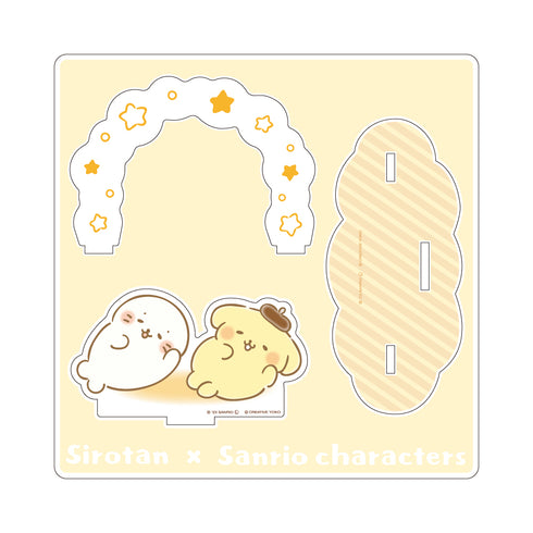 『しろたん × サンリオキャラクターズ』アクリルジオラマ / しろたん×ポムポムプリン