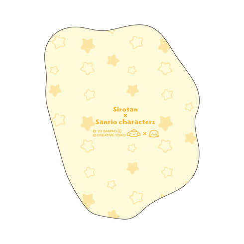 『しろたん × サンリオキャラクターズ』ダイカットクッション / しろたん(ポムポムプリン)