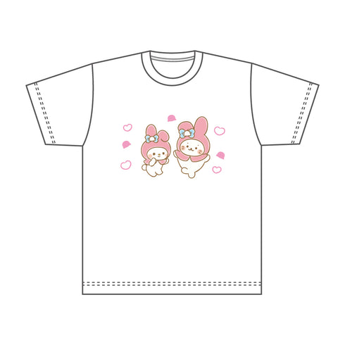 『しろたん × サンリオキャラクターズ』 Tシャツ / しろたん×マイメロディ