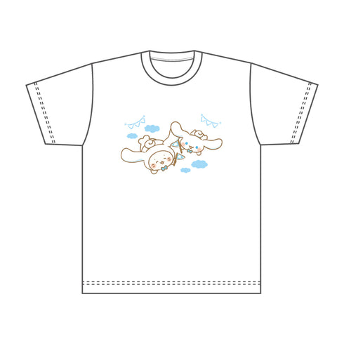『しろたん × サンリオキャラクターズ』 Tシャツ / しろたん×シナモロール