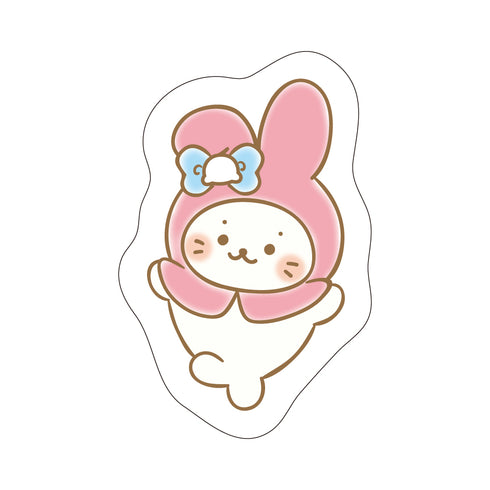 『しろたん × サンリオキャラクターズ』ダイカットクッション / しろたん(マイメロディ)