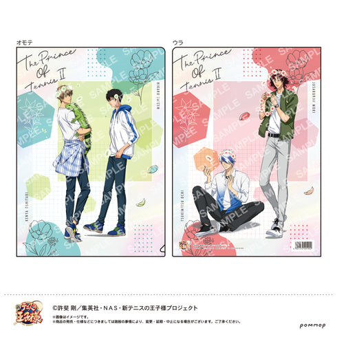 『新テニスの王子様』クリアファイル(E 忍足謙也&財前 光/越知月光&毛利寿三郎)