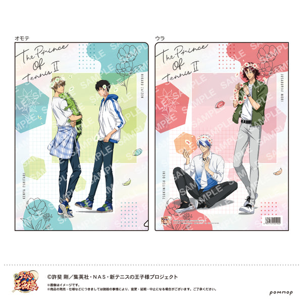 『新テニスの王子様』クリアファイル(E 忍足謙也&財前 光/越知月光&毛利寿三郎)