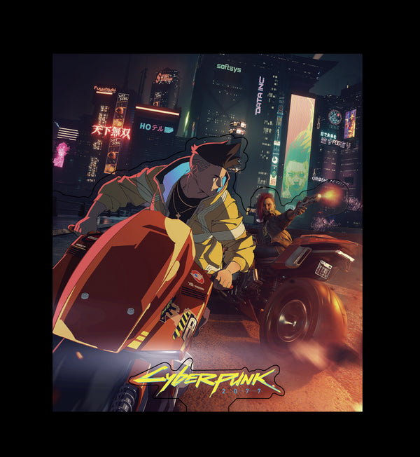 『サイバーパンク エッジランナーズ』とびすた Cyberpunk 2077 & Edgerunners (V & DAVID BIKE CHASE)