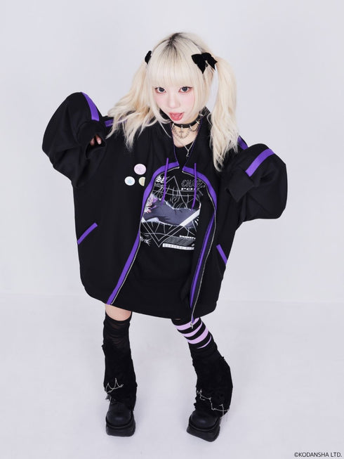 『ハンドレッドノート』× QOOZA / 苦瀬 結人 High-neck jacket