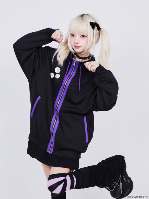 『ハンドレッドノート』× QOOZA / 苦瀬 結人 High-neck jacket